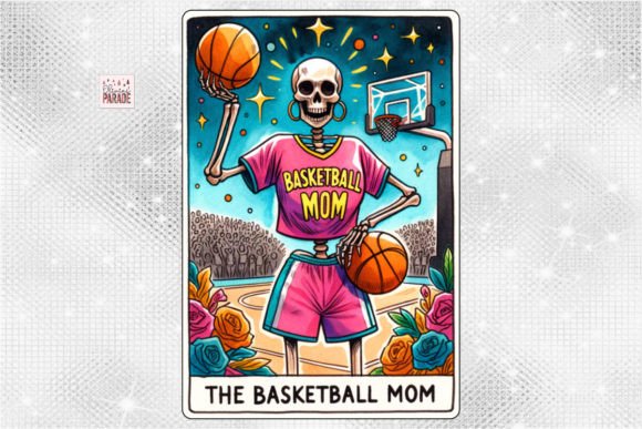 Basketball Mom Tarot Card PNG: A Creative Design Asset