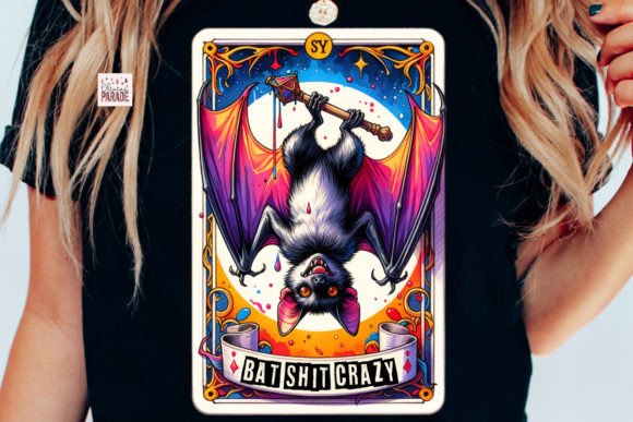 Bat Tarot Card PNG: Bold & Versatile Design Asset