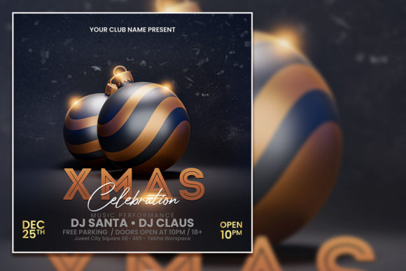 Create Festive Xmas Celebration Social Media Posts