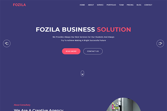 Fozila Digital Corporate Web Template: A Creative HTML5 Solution