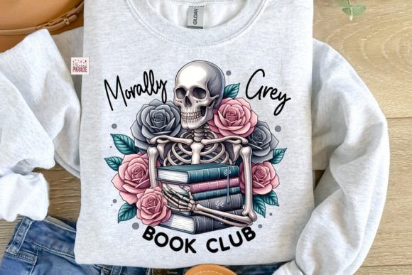 Morally Grey Book Club Skeleton Png: A Design Asset for Bold Creators