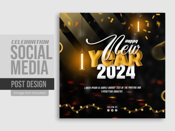 New Year Celebration Instagram Post: Design Template
