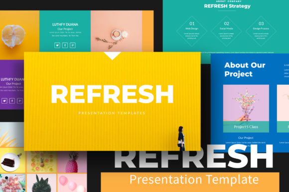 Refresh Powerpoint Template: Modern Design for Your Brand