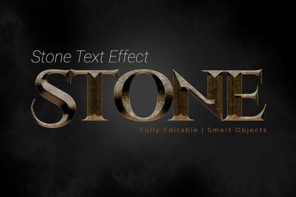 Stone PSD Text Style Effect Mockup for Professional Design