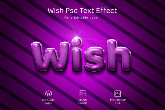 Wish Psd Text Style Effect Mockup